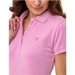 SOLID INTERLOCK HEATHER POLO SHIRT