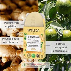 Weleda Shower Bar Douche Végétale Solide Ginger & Petitgrain Bio 75g