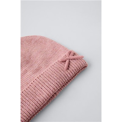 KNIT HAT WITH BOW