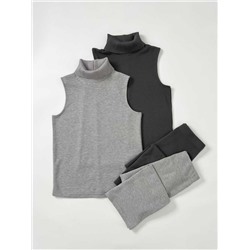 Трикотажный комплект  Топ  с воротником + длинная юбка 2 цвета  ЛАЙ*М