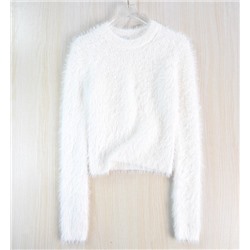 Белый, мягкий и теплый свитер ЗАР*А