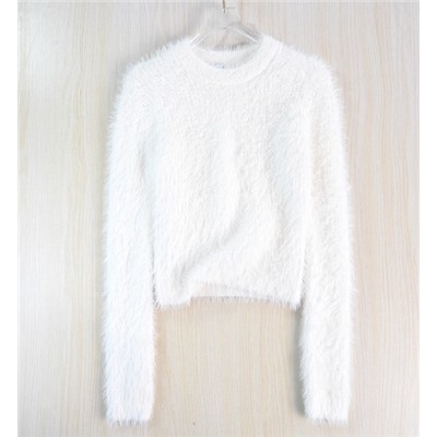 Белый, мягкий и теплый свитер ЗАР*А