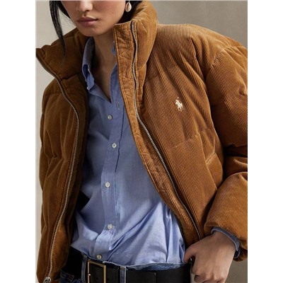 Женская вельветовая куртка пуховик  POL*O Ralp*h Laure*n