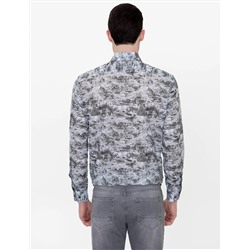 Haki Slim Fit Uzun Kollu Gömlek