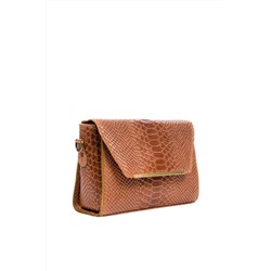 Bandolera de piel Camel