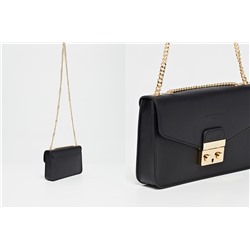 Bandolera de piel Lova Negro