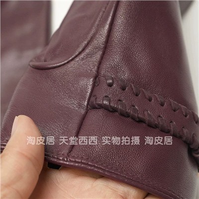 Женские утеплённые кожаные перчатки  Te*d Bake*r