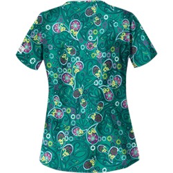 UA Pretty Persian Rain Forest Scrub Top