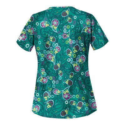 UA Pretty Persian Rain Forest Scrub Top