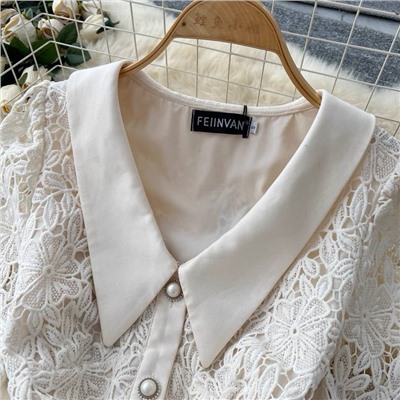 Красивое элегантное кружевное платье