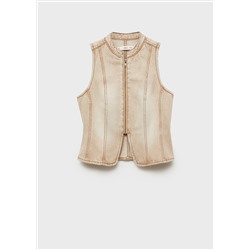 Top vaquero cremallera