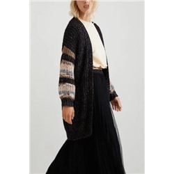 Chaqueta abierta punto grueso