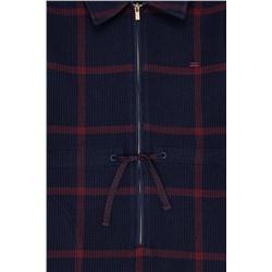 Kız Çocuk Lacivert Dokuma Elbise