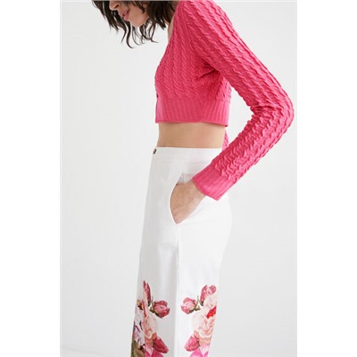 Chaqueta punto cropped