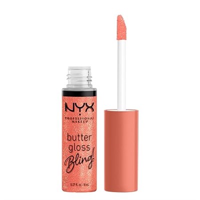 NYX PROFESSIONAL MAKEUP Butter Gloss Bling Lip Gloss, Non Sticky and Shiny Vegan Lip Makeup - She Got Money