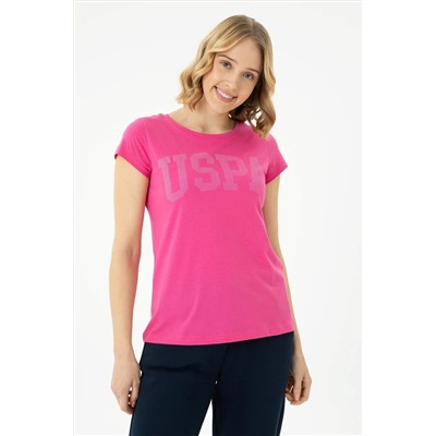Kadın Fuşya Basic Tişört