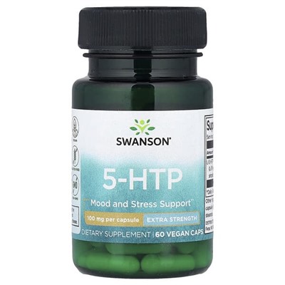 Swanson, 5-HTP, 100 mg, 60 Vegan Caps