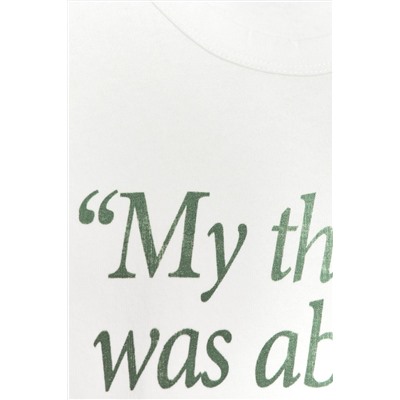 RUSTIC T-SHIRT WITH SLOGAN