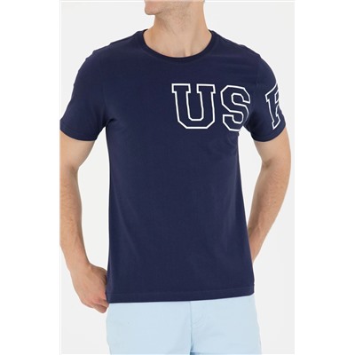 Erkek Lacivert Bisiklet Yaka Tişört