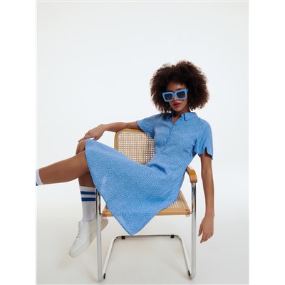 EcoVero™ Gemusterte Bluse