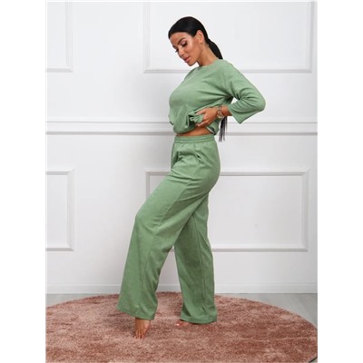 Костюм женский махровый с брюками палаццо КЖ017