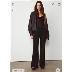 Женские мягкие эластичные брюки клёш из смесового модала СТРАДИВАРИУ*С