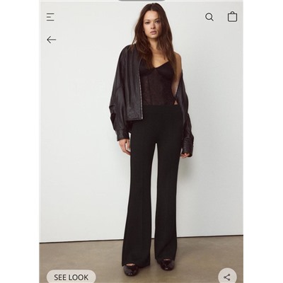 Женские мягкие эластичные брюки клёш из смесового модала СТРАДИВАРИУ*С