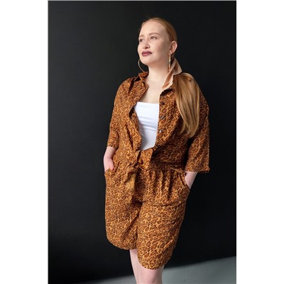 Костюм с шортами 1252 штапель НАТАЛИ #981297