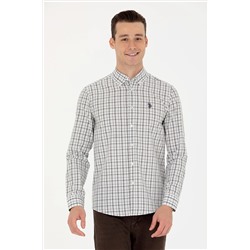 Erkek Ekoseli Lacivert Gömlek