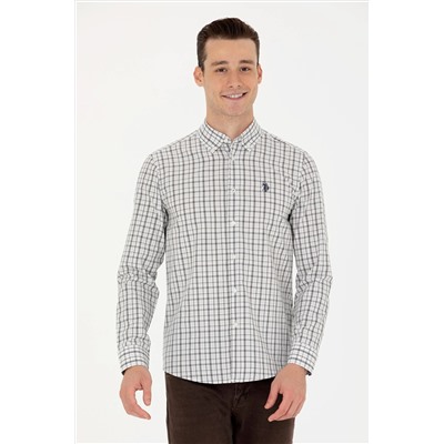 Erkek Ekoseli Lacivert Gömlek