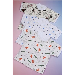 Набор, кофточки ясельные короткий рукав 2+1 в ассортименте 3 шт. арт. НБКФ-КР/ассортимент