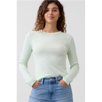 Essential Ribbed Crewneck T-Shirt
