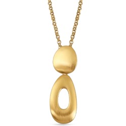 Кулон Геометрия (покрытие матовое золото) 85cм