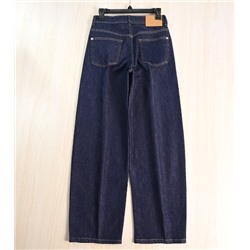 Джинсы из эластичного хлопка с высокой талией, зауженные к низу, свободные