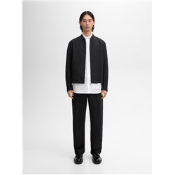 Chaqueta bomber mezcla lana