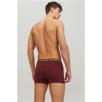 Jack & Jones Erkek 3'lü Düz Renk Boxer Paketi - 12113943 - BS