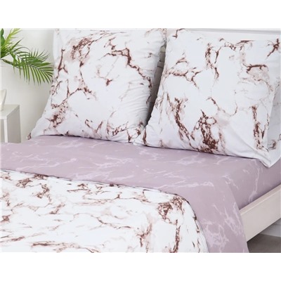 Постельное белье Мрамор поплин, наволочки 70х70см