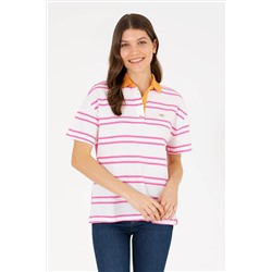 Kadın Pembe Polo Yaka Tişört
