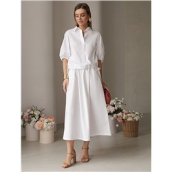 Юбка из легкого хлопкового поплина