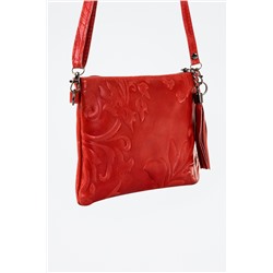 Bolso de mano de nobuk Deanna - Rojo