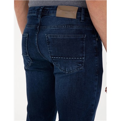 Koyu Lacivert Slim Fit Jean Pantolon