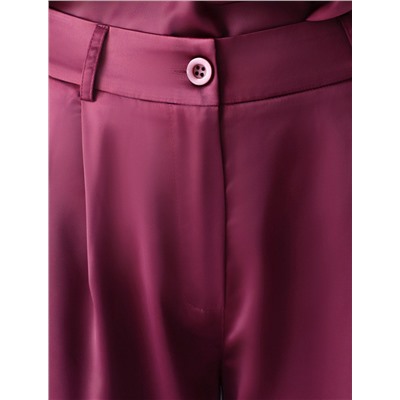 Брюки палаццо широкие из струящегося сатина