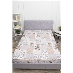 Простыня на резинке перкаль Коллаж