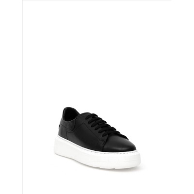 Siyah Deri Sneaker
