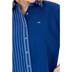 Kadın Saks Uzun Kollu Gömlek