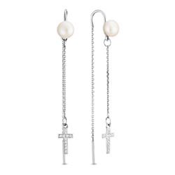 Серьги серебро 52545S1