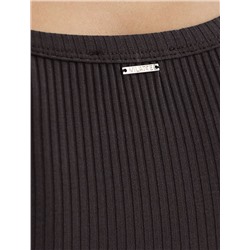 Футболка из трикотажа в широкий рубчик