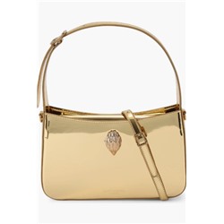 Bond Metallic Leather Shoulder Bag Kurt Geiger London