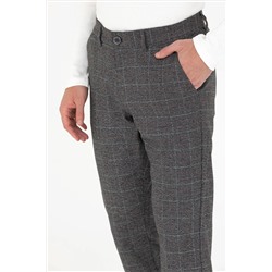 Erkek Gri Kanvas Pantolon