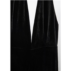 Mono terciopelo cuello halter